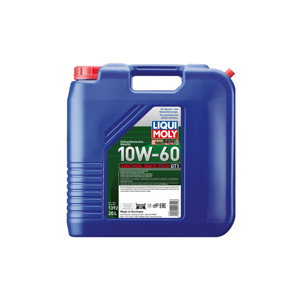 Moottoriöljy LIQUI MOLY SYNTHOIL RACE TECH GT1 10W60 20L