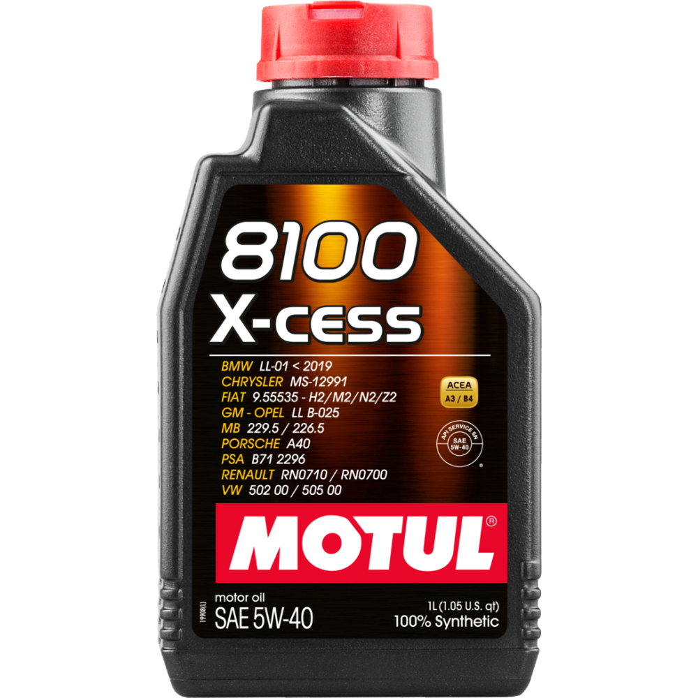 Moottoriöljy MOTUL 8100 X-CESS 5W40 1L