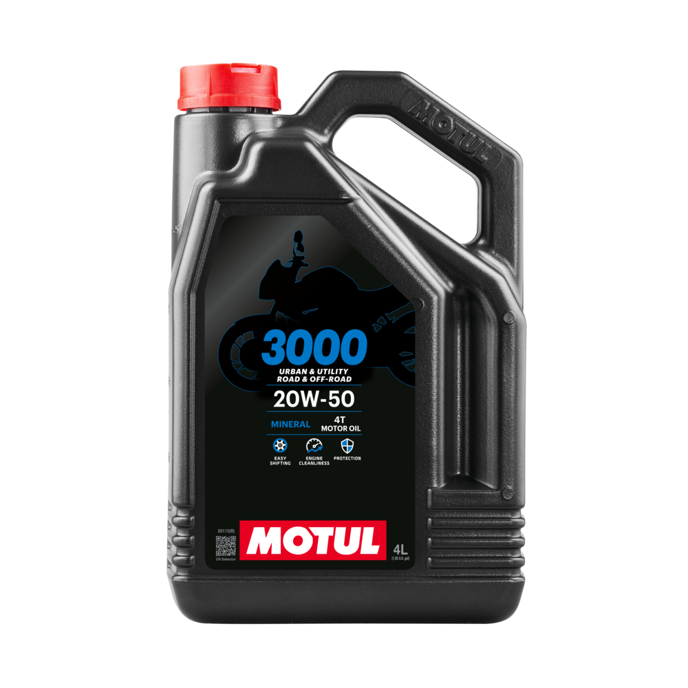 Moottoriöljy MOTUL 3000 4T 20W50 4L