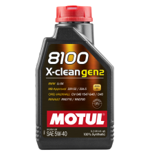 Moottoriöljy MOTUL 8100 X-CLEAN GEN2 5W40 1L