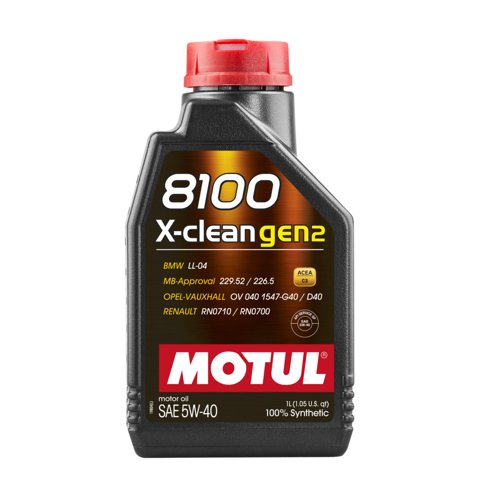 Moottoriöljy MOTUL 8100 X-CLEAN GEN2 5W40 1L