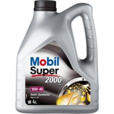 Moottoriöljy MOBIL 10W40 SUPER 2000 4L