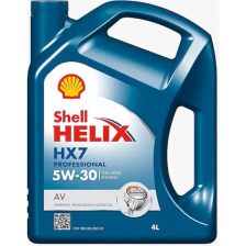 Moottoriöljy SHELL HELIX HX7 PROFESSIONAL AV 5W30 4L