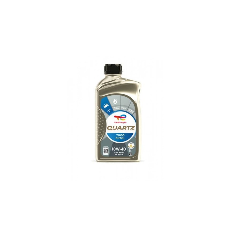 Moottoriöljy TOTAL 10W40 QUARTZ 7000 DIESEL 1L