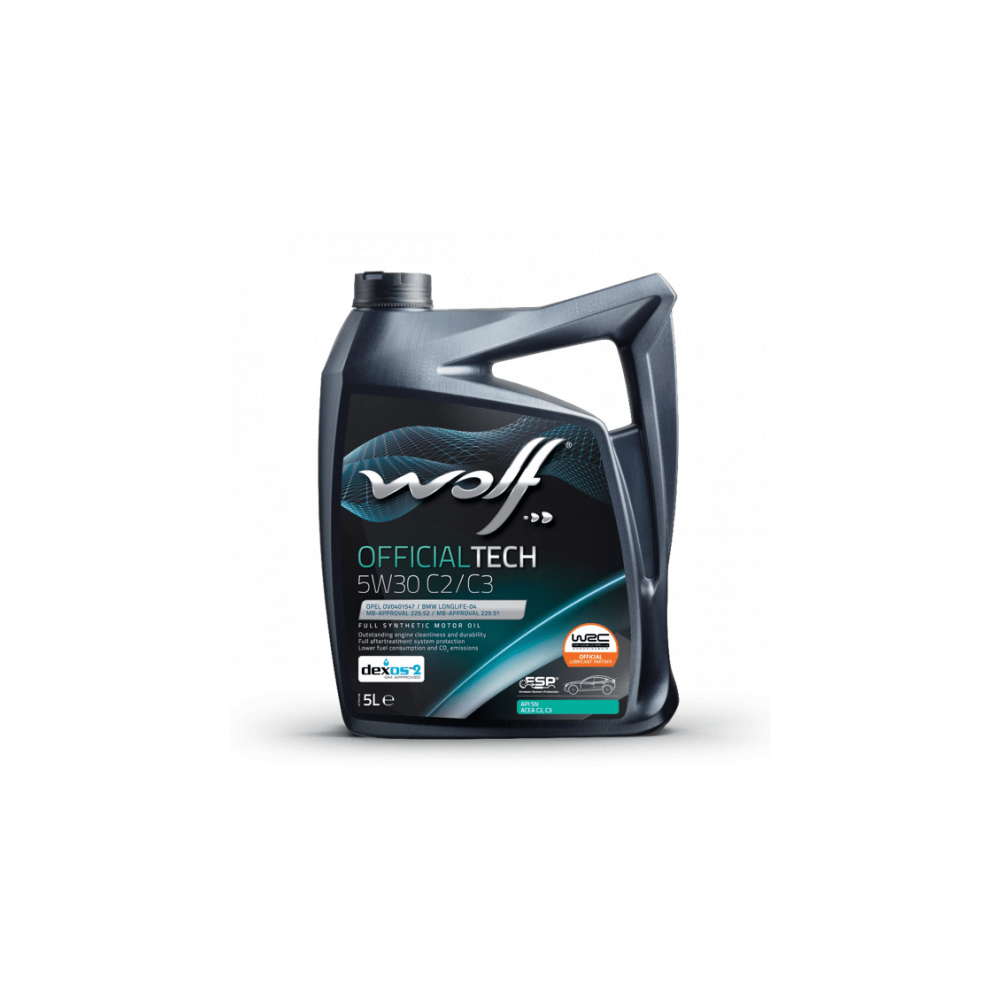 Moottoriöljy WOLF OFFICIALTECH 5W30 C2/C3 5L