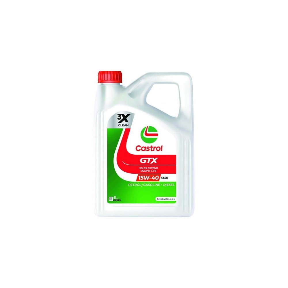 Moottoriöljy CASTROL 15W40 GTX 4L