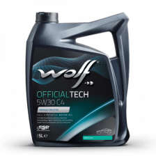 Moottoriöljy WOLF OFFICIALTECH 5W30 C4 5L