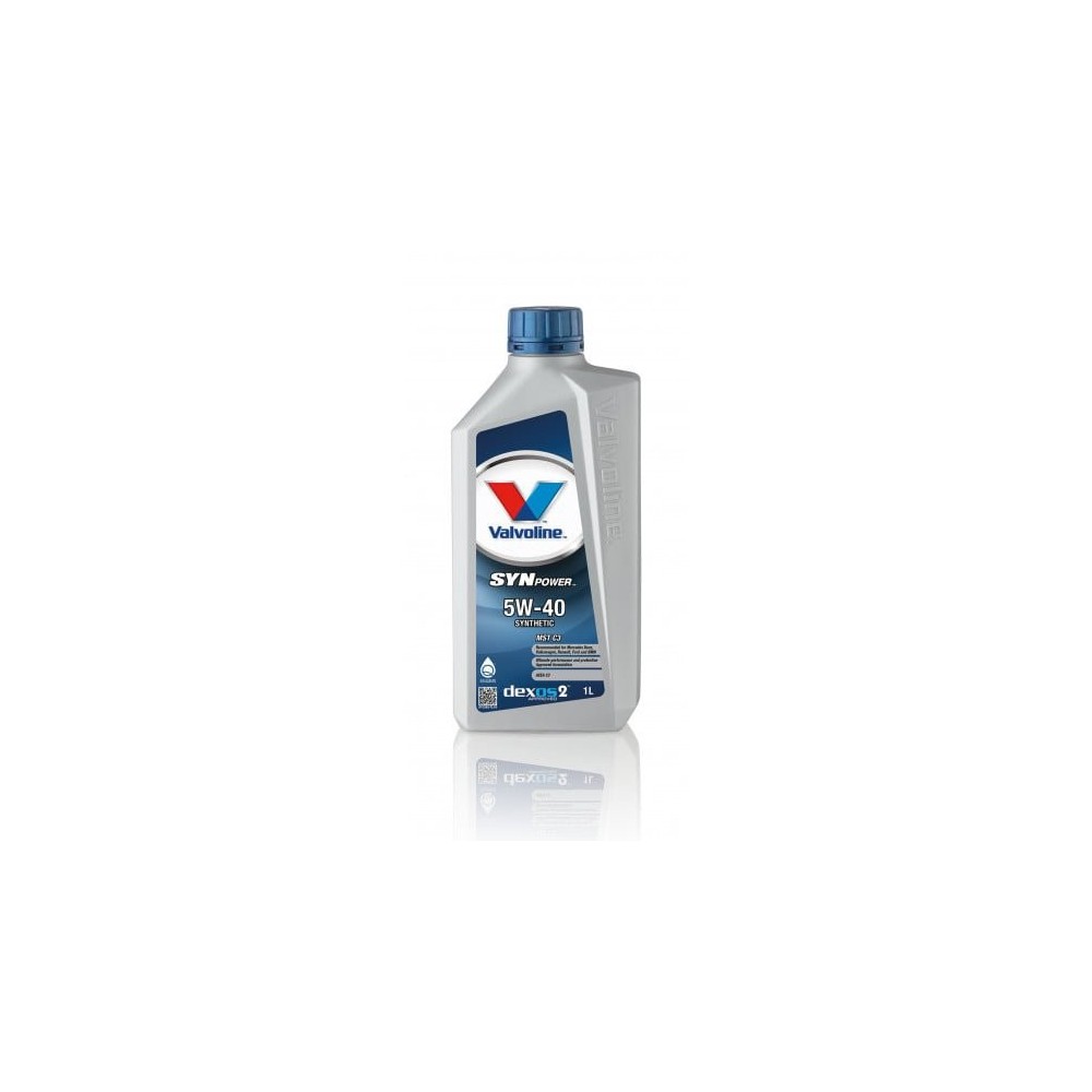 Moottoriöljy VALVOLINE 5W40 SYNPOWER MST C3 1L