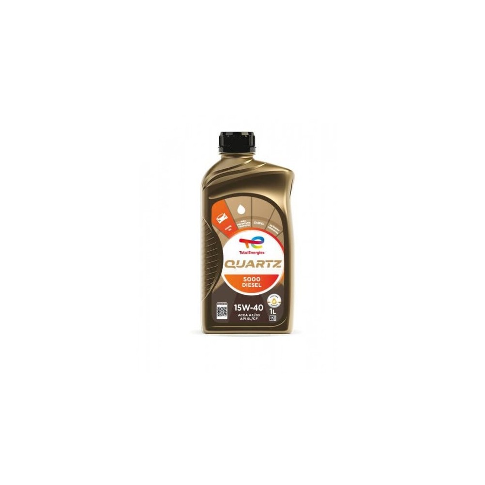 Moottoriöljy TOTAL 15W40 QUARTZ 5000 DIESEL 1L