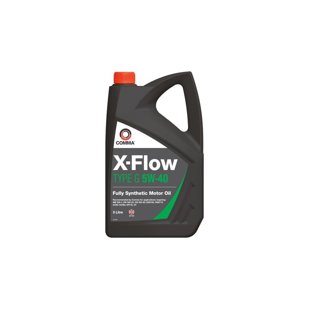 Moottoriöljy COMMA X-FLOW TYPE-G 5W40 5L