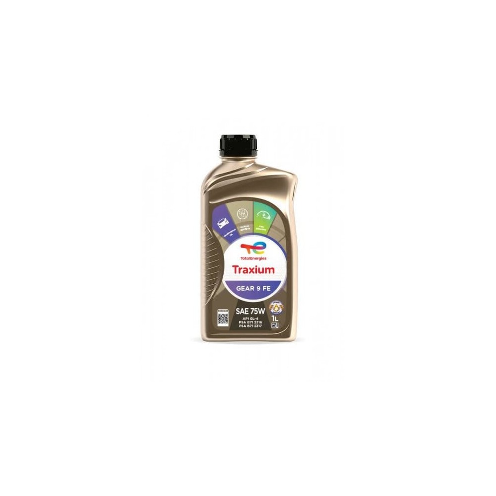 Vaihteistoöljy TOTAL 75W TRAXIUM GEAR 9 FE SAE 1L