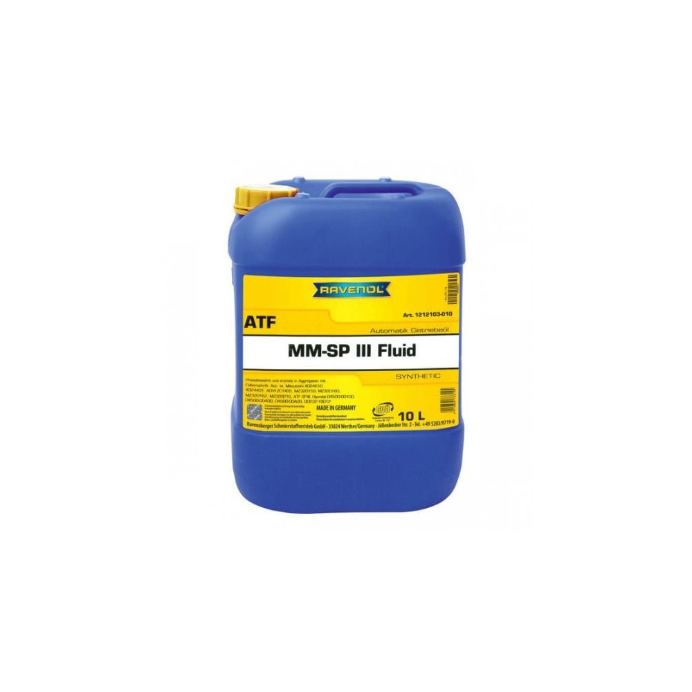 Automaattivaihteistoöljy RAVENOL ATF MM SP-III Fluid 10L