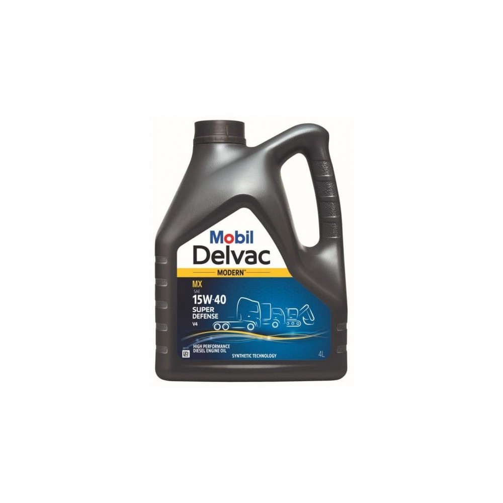 Moottoriöljy MOBIL 15W40 DELVAC MX SUPER DEFENSE V4 4L