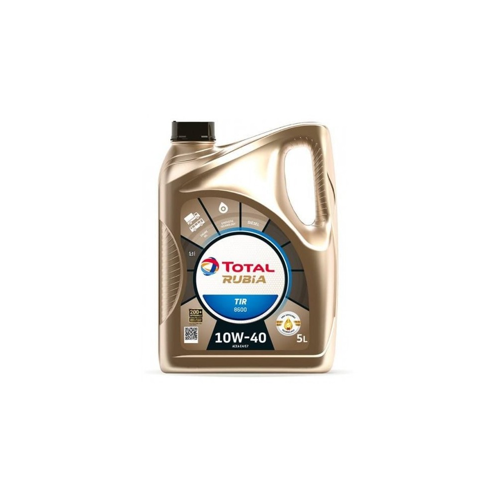 Moottoriöljy TOTAL RUBIA TIR 8600 10W40 5L