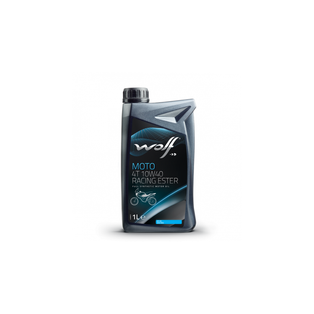 Moottoriöljy WOLF MOTO 10W40 4T RACING ESTER 1L