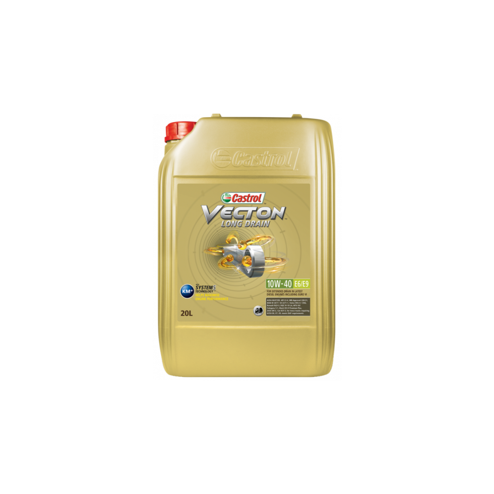 Moottoriöljy CASTROL 10W40 VECTON LONG DRAIN E6 E9 20L