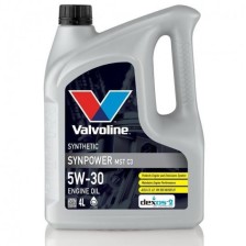 Moottoriöljy VALVOLINE 5W30 SYNPOWER MST C3 4L