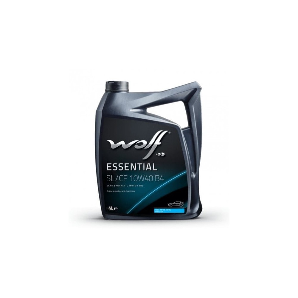 Moottoriöljy WOLF ESSENTIAL 10W40 SL/CF B4 4L