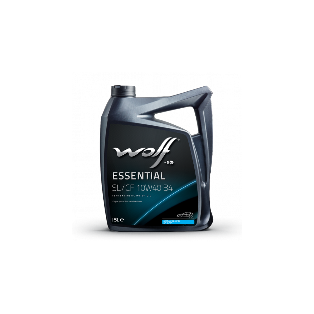 Moottoriöljy WOLF ESSENTIAL 10W40 SL/CF 10W40 B4 5L