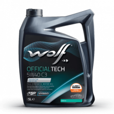 Moottoriöljy WOLF OFFICIALTECH 5W40 C3 5L