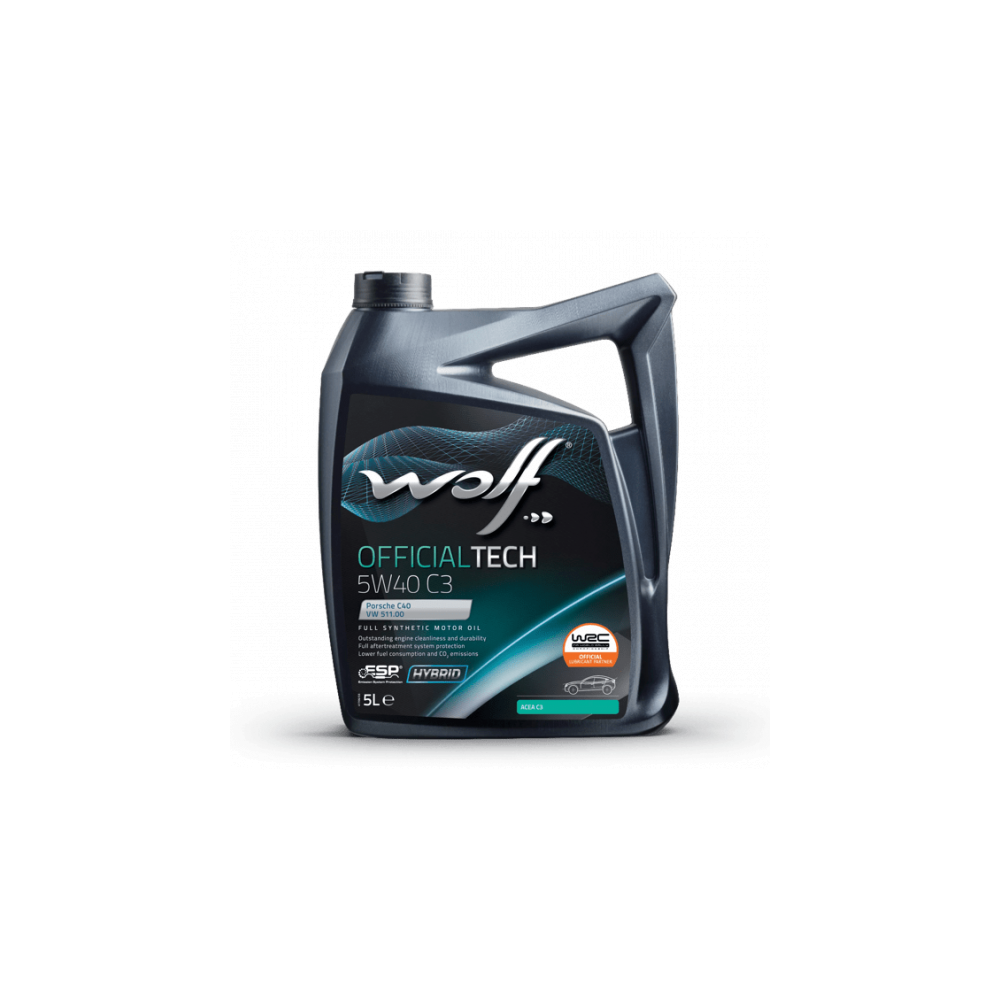 Moottoriöljy WOLF OFFICIALTECH 5W40 C3 5L