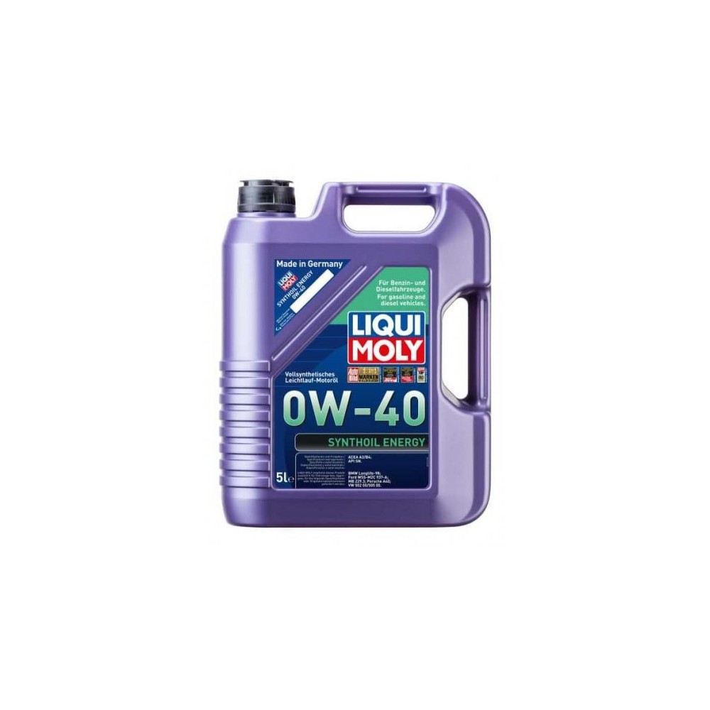 Moottoriöljy LIQUI MOLY SYNTHOIL ENERGY 0W40 5L