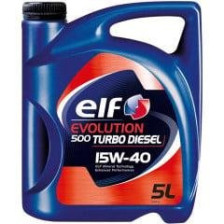 Moottoriöljy ELF EVOLUTION 500 TURBO DIESEL 15W40 5L