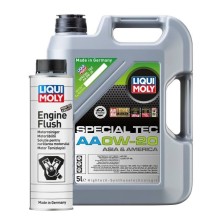 Moottoriöljy LIQUI MOLY Special TEC AA 0W-20 + Engine Flush 0.3L -setti