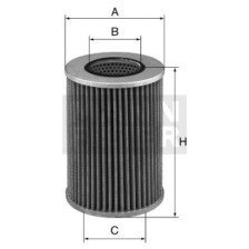 Suodatin, hydraulinen nostojärjestelmä MANN-FILTER HD 1258/2