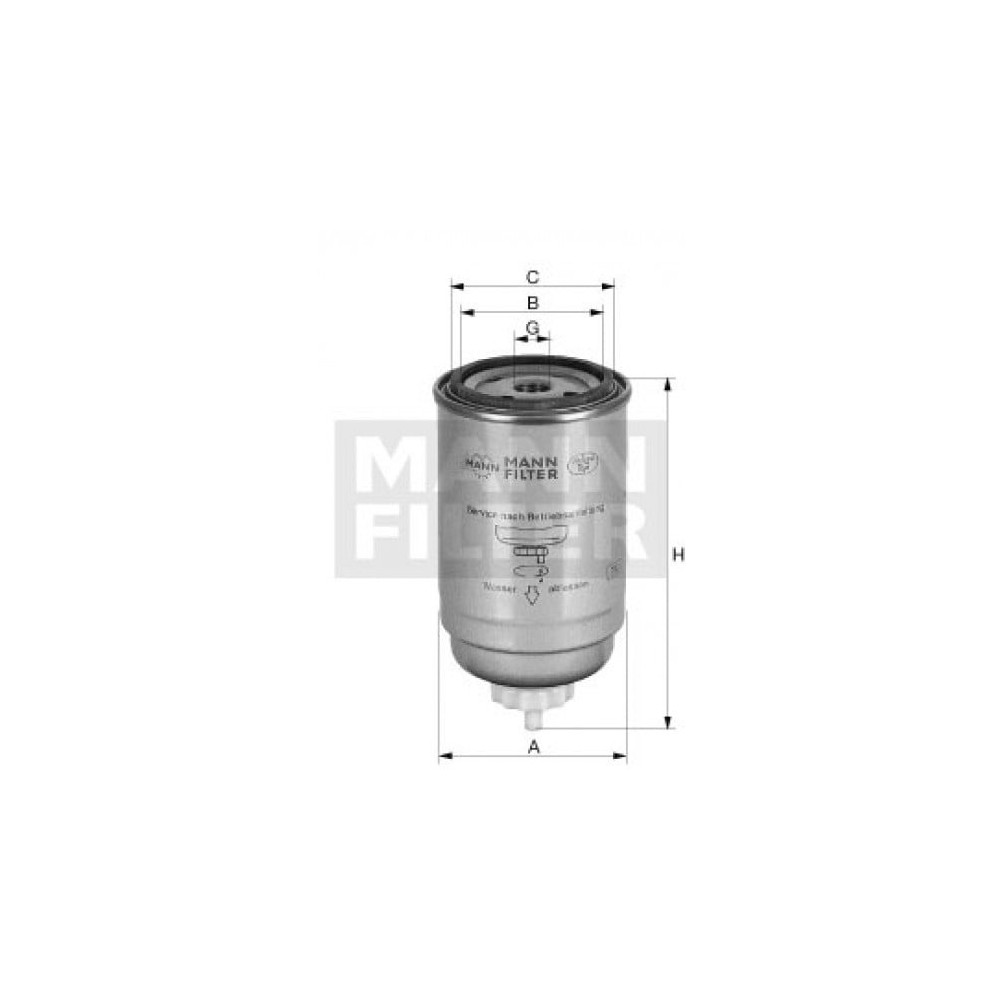 Polttoainesuodatin MANN-FILTER WK 8025
