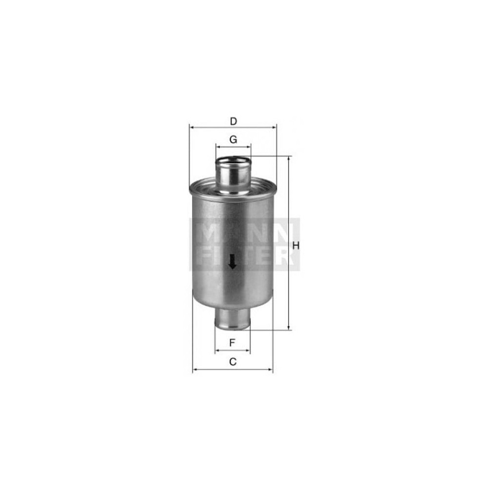 Filtrs, hidropacēlāja sistēma MANN-FILTER W 79/2