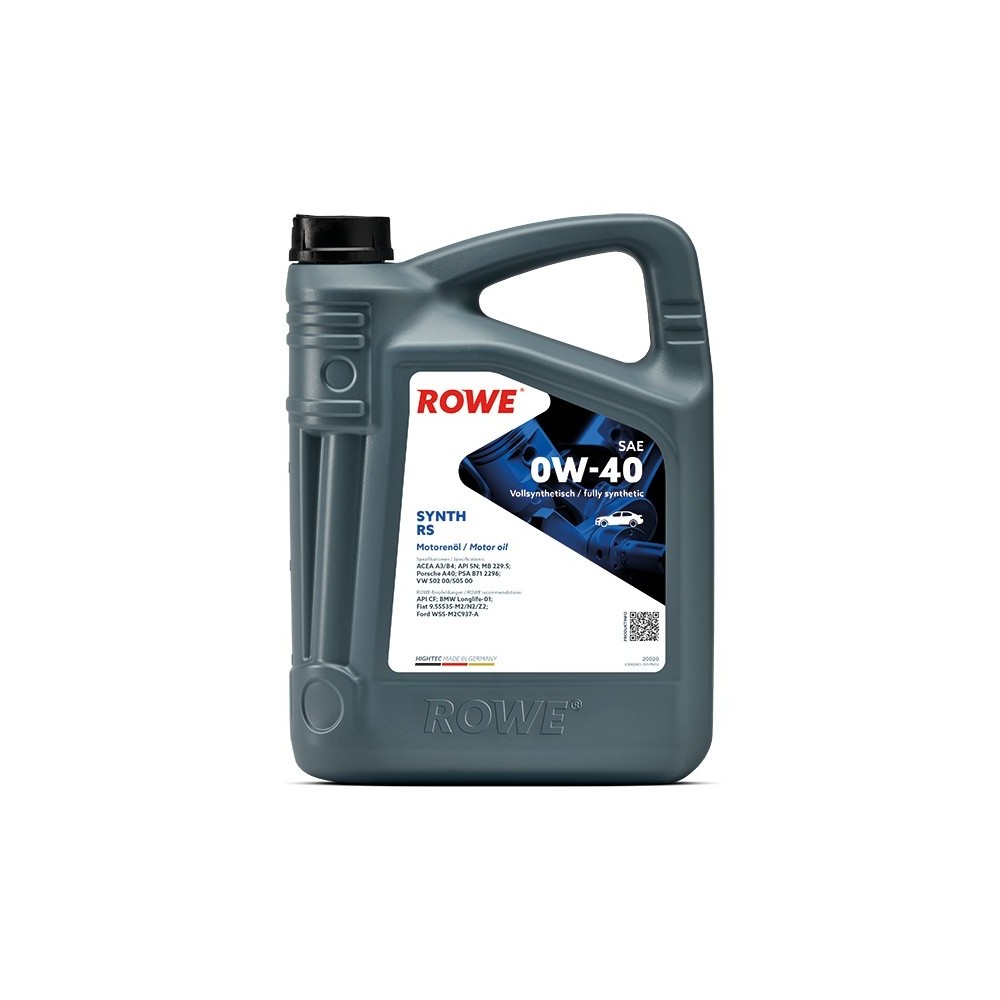 Engine oil ROWE 0W40 HIGHTEC SYNTH RS 5L