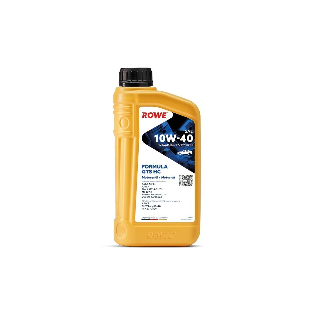 Engine oil ROWE 10W40 HIGHTEC FORMULA GTS HC 1L