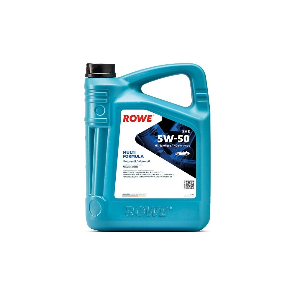 Engine oil ROWE 5W50 HIGHTEC MULTI FORMULA 5L