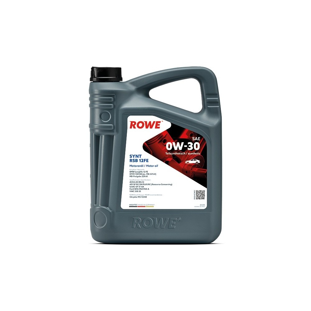 Engine oil ROWE 0W30 HIGHTEC SYNT RSB 12FE 5L