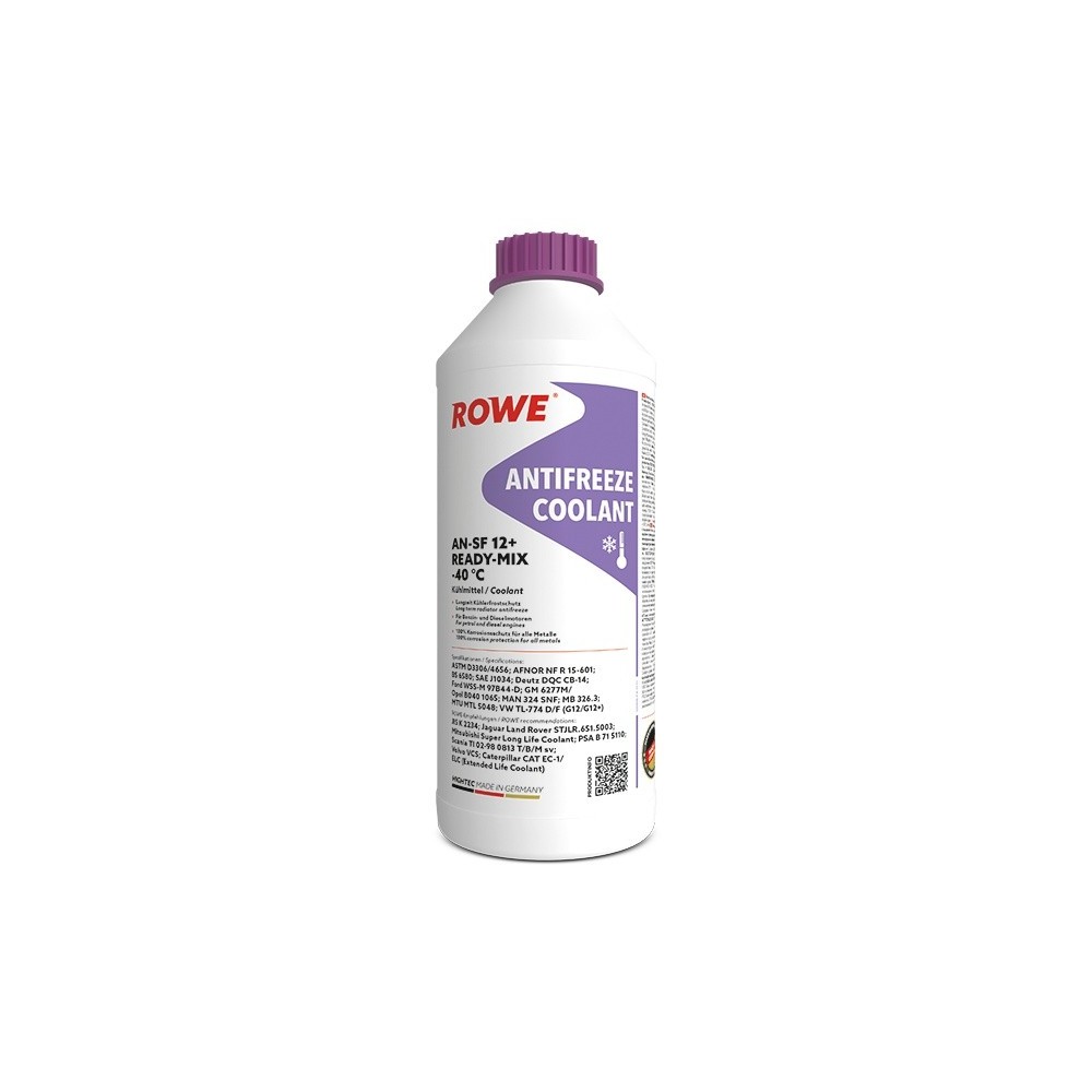 Coolant ROWE HIGHTEC ANTIFREEZE COOLANT AN-SF 12+ READY-MIX -40 °C 1.5L