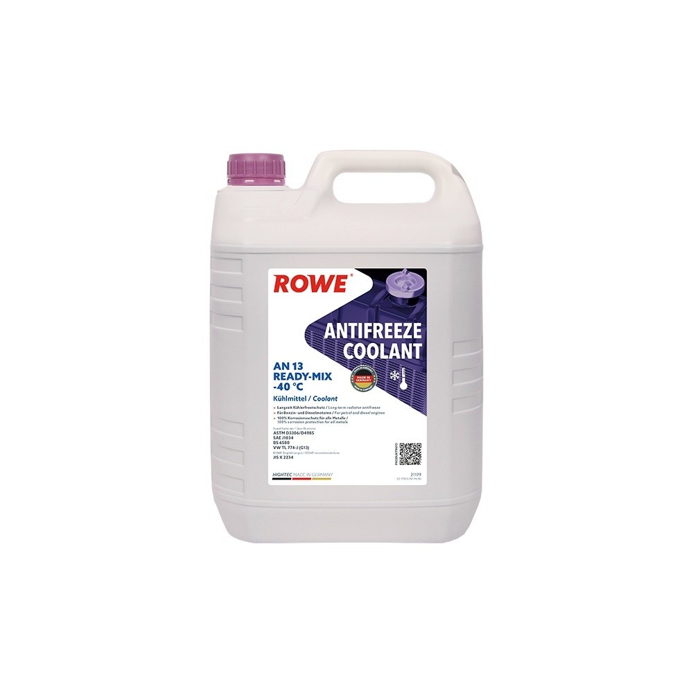 Coolant ROWE HIGHTEC ANTIFREEZE COOLANT AN 13 READY-MIX -40 °C 5L