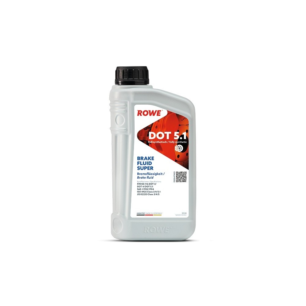 Brake fluid ROWE HIGHTEC BRAKE FLUID SUPER DOT 5.1 1L