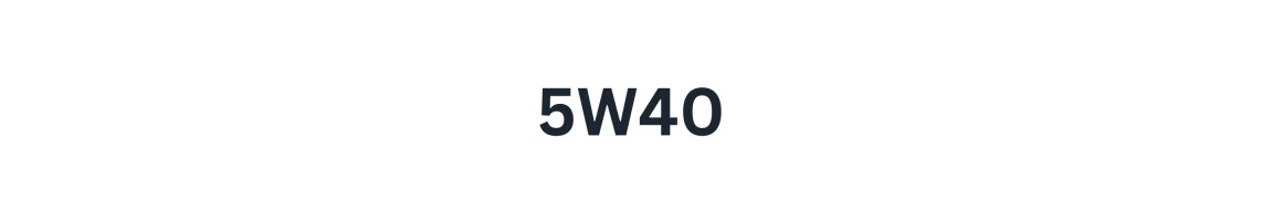 5W-40 moottoriöljy verkosta | Luotettava suoja moottorille