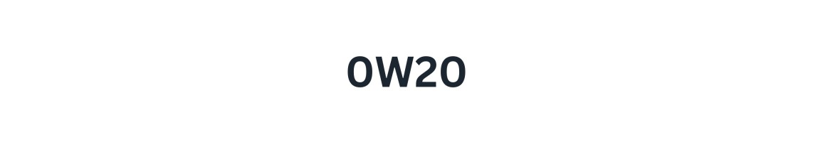 0W-20 moottoriöljy verkosta | Moderneihin ja hybridiautoihin